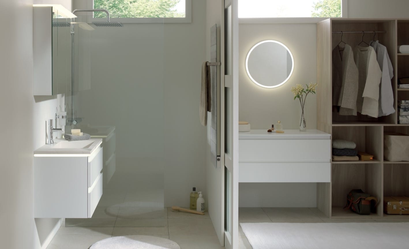 suite parentale fonctionnelle avec dressing et salle de bain séparés